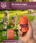600 biologisch abbaubare Hundekotbeutel – Vorratspackung 500+100 gratis – 40 Rollen mit je 15 Beuteln – Maße 22x33cm, Stärke 0,01 mm