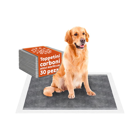 Hygienische Welpenunterlagen 60×90 cm mit Aktivkohle und Klebestreifen – Mehrgrößen-Set