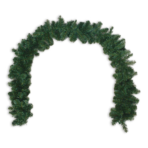 Grüner Weihnachtsgirlanden-Schmuck 270 cm – klassischer Dekorationsgirlanden mit 180 Zweigen