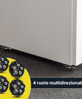 Set aus 4 multidirektionalen 360°-Rollen mit 5 Stahlkugeln, Tragfähigkeit 300 kg