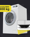 Set aus 4 multidirektionalen 360°-Rollen mit 5 Stahlkugeln, Tragfähigkeit 300 kg