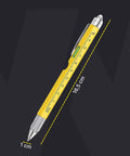 Multifunktionsstift 8 in 1 mit Clip, Touchscreen-Stift, Wasserwaage und LED-Licht
