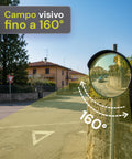 Parabolischer Sicherheits-Verkehrsspiegel Ø60 cm mit Befestigungsbügeln