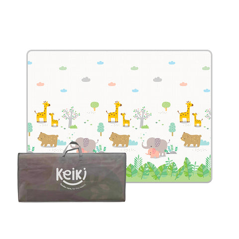 Faltbare Spielmatte für Kinder 180x150 cm aus XPE - weich und wasserfest, inklusive Tasche
