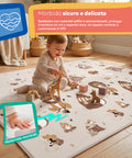 Faltbare Spielmatte für Kinder 180x150 cm aus XPE - weich und wasserfest, inklusive Tasche