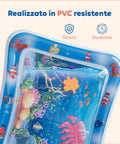 Sensorik-Wassermatte für Babys mit 6 schwimmenden PVC-Spielzeugen