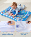 Sensorik-Wassermatte für Babys mit 6 schwimmenden PVC-Spielzeugen