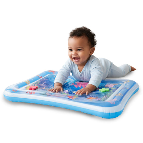 Sensorik-Wassermatte für Babys mit 6 schwimmenden PVC-Spielzeugen