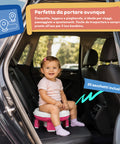 Tragbares Kinder-Töpfchen, grau, wiederverwendbar und zusammenklappbar, mit 20 Hygienebeuteln - aus PP und TPR für Kinder von 1-3 Jahren