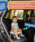Tragbares Kinder-Töpfchen, grau, wiederverwendbar und zusammenklappbar, mit 20 Hygienebeuteln - aus PP und TPR für Kinder von 1-3 Jahren