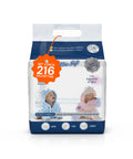Babytücher mit Talkum - 216 /1 296 Stück mit Dermolenitiva-Creme