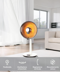 Parabolheizer mit Fernbedienung und Timer, 450/900 W, 36 cm