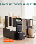 Kompakter schwarzer Organizer für die Kaffeestation