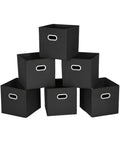Set mit 6 platzsparenden, faltbaren Kunststoffkörben mit Griff – 27x27x27 cm