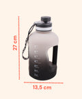 Motivierende 2-Liter-Wasserflasche – Mit Zeitskala für die tägliche Flüssigkeitszufuhr