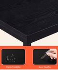 Beistelltisch 40x26x58 cm – Eisenrahmen mit MDF-Ablage