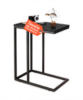 Beistelltisch 40x26x58 cm – Eisenrahmen mit MDF-Ablage