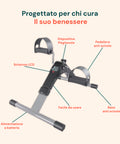 2-in-1-Pedaltrainer Mini-Heimtrainer für sitzendes Training und Rehabilitation