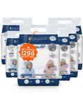 Babytücher mit Talkum - 216 /1 296 Stück mit Dermolenitiva-Creme