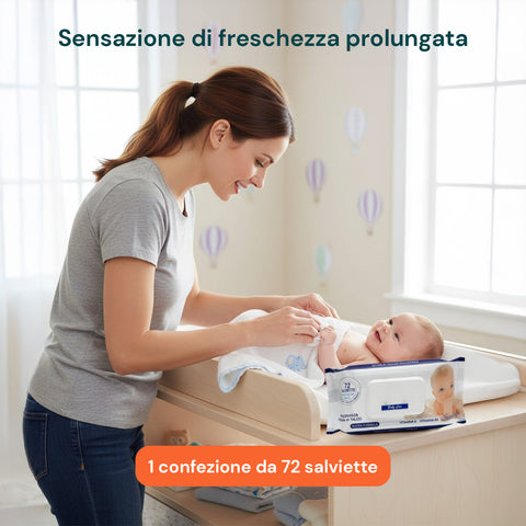 Baby-Feuchttücher 72 / 864 Stück – weich, wabenförmig, mit Hafer-Reis-Milchduft, Aloe oder Talkumcreme