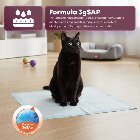Hygienische Welpenunterlagen Essential 60×90 – Mehrformat-Set mit Klebestreifen