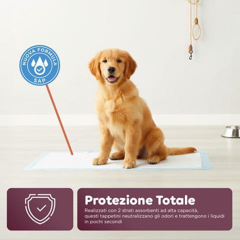 Hygienische Welpenunterlagen Essential 60×90 – Mehrformat-Set mit Klebestreifen