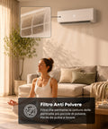 Monosplit-Inverter-Klimagerät 9000/12000/18000 BTU A++ R32-Gas WLAN