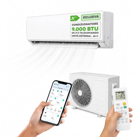 Monosplit-Inverter-Klimagerät 9000/12000/18000 BTU A++ R32