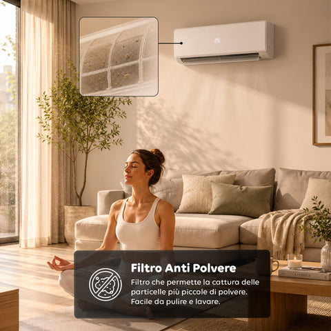 Klimaanlage Monosplit Inverter 9000/12000/18000 BTU A++ R32 Gas Wi-Fi