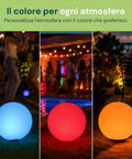 Solar-Gartenleuchte mit Fernbedienung, RGB+weiße LED-Leuchten, 8 Stunden, Li-Ionen-Akku, Erdspieß und integriertes Solarpanel