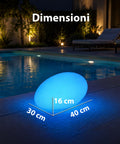 Solar-Gartenleuchte mit Fernbedienung, RGB+weiße LED-Leuchten, 8 Stunden, Li-Ionen-Akku, Erdspieß und integriertes Solarpanel
