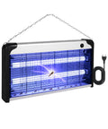 Elektrische Insektenvernichtungslampe 30 W für 60 m² mit herausnehmbarem Auffangbehälter, UV-LED-Insektenfalle mit 8700 h Lebensdauer, 1 m Kabel und Befestigungskette