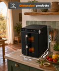 Heißluftfritteuse, 11 Liter, zwei Körbe, 2800 W, mit 13 Programmen, Touch-Steuerung und Zubehör