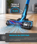 Kabelloser 2-in-1-Akkustaubsauger 250 W mit HEPA-Filter und bis zu 40 Minuten Laufzeit