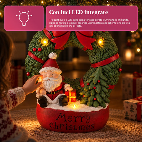 Dekorativer Christbaumständer, 10 Motive, aus Eisen und Magnesium, universelle Befestigung, für Bäume bis 210 cm, 2 Modelle mit LED-Leuchten