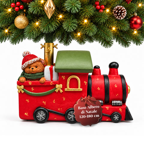 Dekorativer Christbaumständer, 10 Motive, aus Eisen und Magnesium, universelle Befestigung, für Bäume bis 210 cm, 2 Modelle mit LED-Leuchten