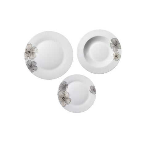 avilia Tafelservice 18-teilig rund mit Gris-Dekor aus Porzellan ean 8056897151846