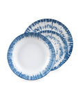 18-teiliges Porzellan-Geschirrset Iride in Hellblau und Weiß mit elegantem Design