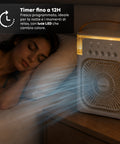 Tragbarer, wiederaufladbarer USB-Ventilator mit Vernebler, 600-ml-Tank und Lithiumbatterie
