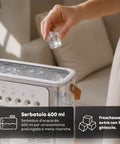 Tragbarer, wiederaufladbarer USB-Ventilator mit Vernebler, 600-ml-Tank und Lithiumbatterie