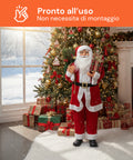 Weihnachtsdekoration Weihnachtsmann – klassischer Stil, perfekt für Eingangsbereich und Wohnzimmer