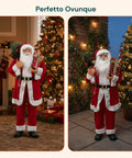 Weihnachtsdekoration Weihnachtsmann – klassischer Stil, perfekt für Eingangsbereich und Wohnzimmer