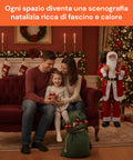 Weihnachtsdekoration Weihnachtsmann – klassischer Stil, perfekt für Eingangsbereich und Wohnzimmer