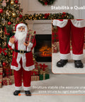 Weihnachtsdekoration Weihnachtsmann – klassischer Stil, perfekt für Eingangsbereich und Wohnzimmer