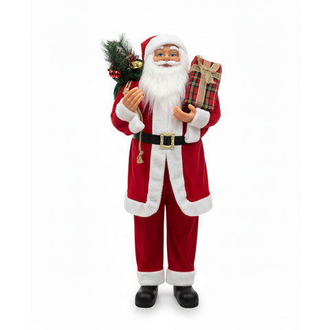 Weihnachtsdekoration Weihnachtsmann – klassischer Stil, perfekt für Eingangsbereich und Wohnzimmer