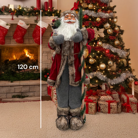 Weihnachtsdekoration Weihnachtsmann – klassischer Stil, perfekt für Eingangsbereich und Wohnzimmer