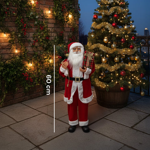 Weihnachtsdekoration Weihnachtsmann – klassischer Stil, perfekt für Eingangsbereich und Wohnzimmer