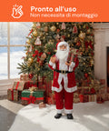 Weihnachtsdekoration Weihnachtsmann – klassischer Stil, perfekt für Eingangsbereich und Wohnzimmer