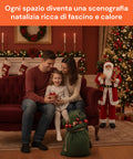 Weihnachtsdekoration Weihnachtsmann – klassischer Stil, perfekt für Eingangsbereich und Wohnzimmer