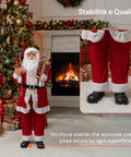 Weihnachtsdekoration Weihnachtsmann – klassischer Stil, perfekt für Eingangsbereich und Wohnzimmer